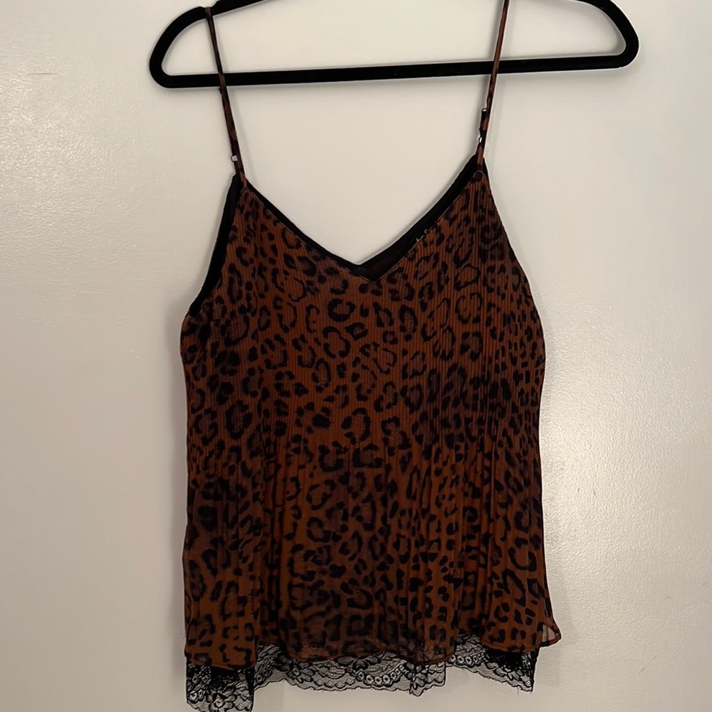 Zara leopard cheetah print tank - size large